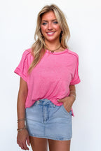 Sunday Muse Melange High Low Tee - BACK IN STOCK