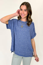 Sunday Muse Melange High Low Tee - BACK IN STOCK