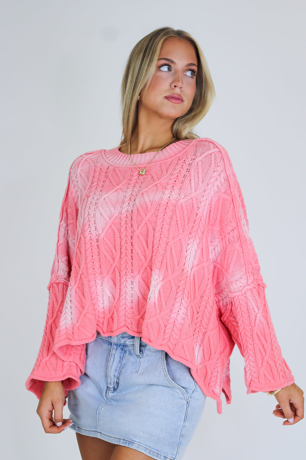 Sunset Stitch Ombre Knit Sweater - Madison and Mallory