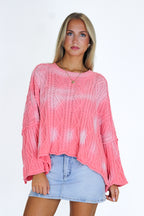 Sunset Stitch Ombre Knit Sweater - Madison and Mallory
