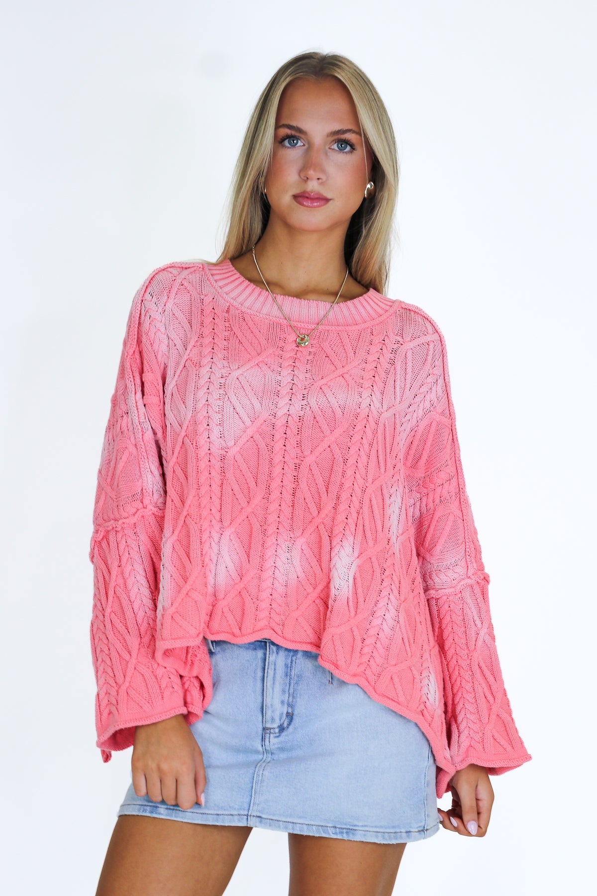 Sunset Stitch Ombre Knit Sweater - Madison and Mallory