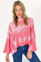 Sunset Stitch Ombre Knit Sweater - Madison and Mallory