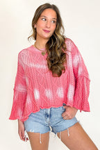 Sunset Stitch Ombre Knit Sweater - Madison and Mallory