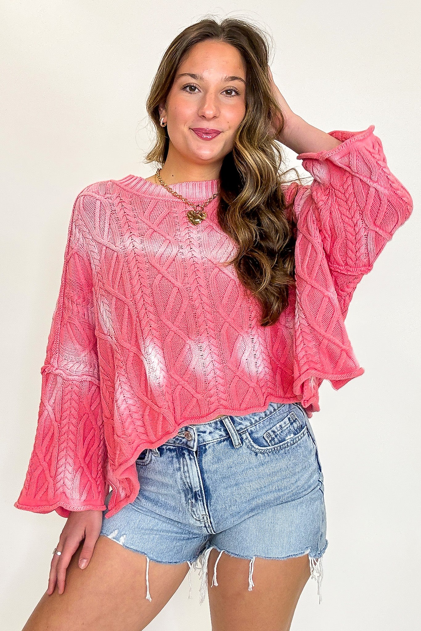 Sunset Stitch Ombre Knit Sweater - Madison and Mallory