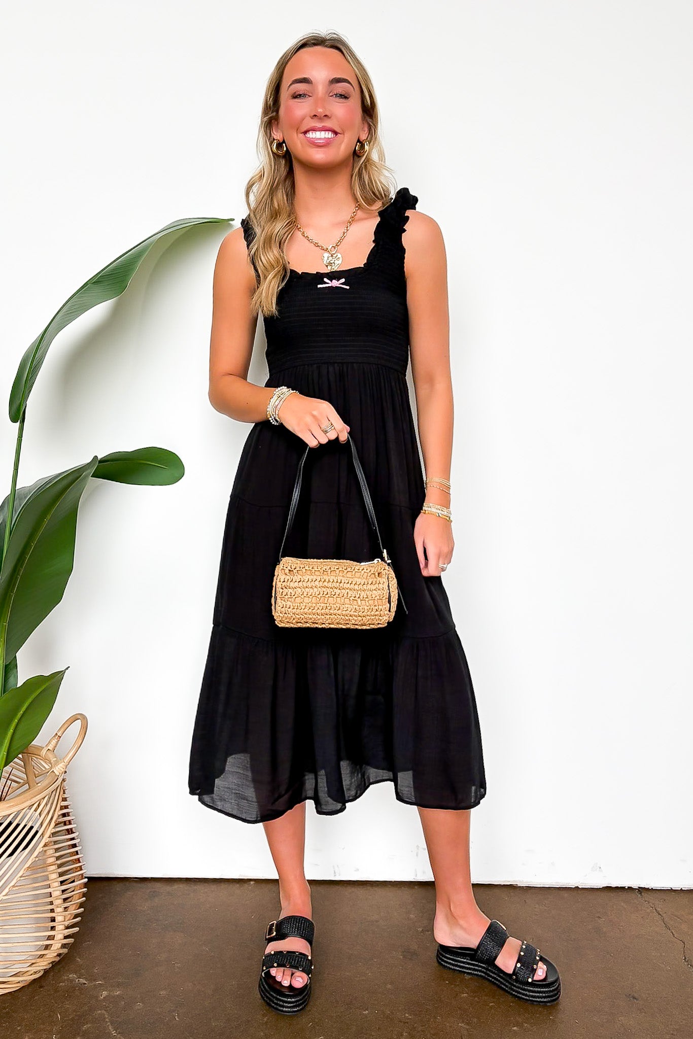 Sunspell Smocked Maxi Dress