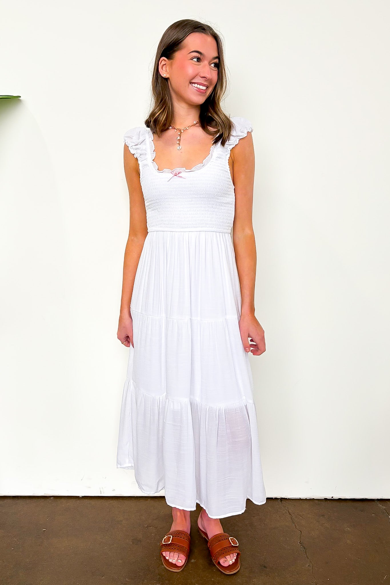 Sunspell Smocked Maxi Dress · Madison + Mallory