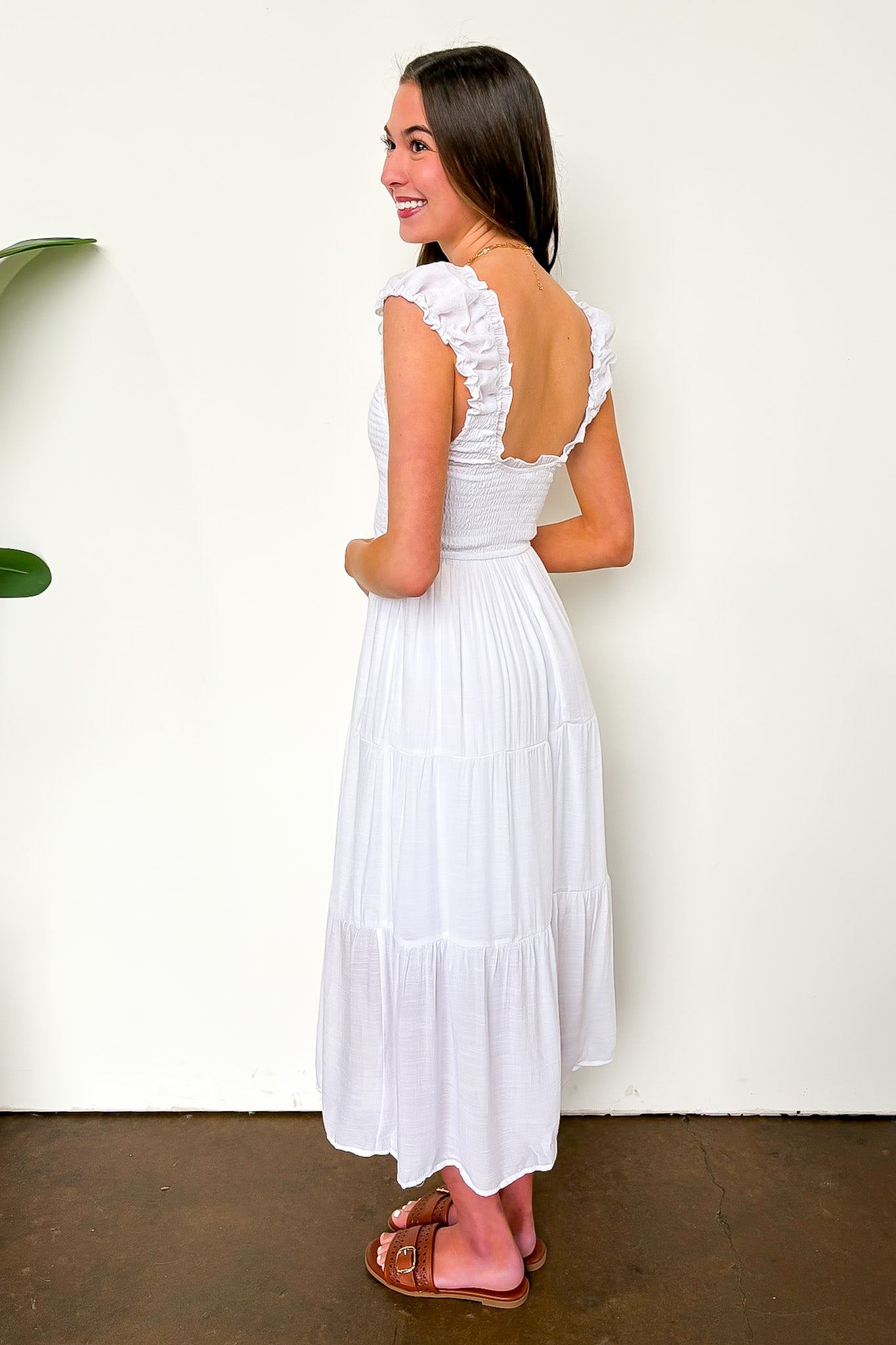 Sunspell Smocked Maxi Dress