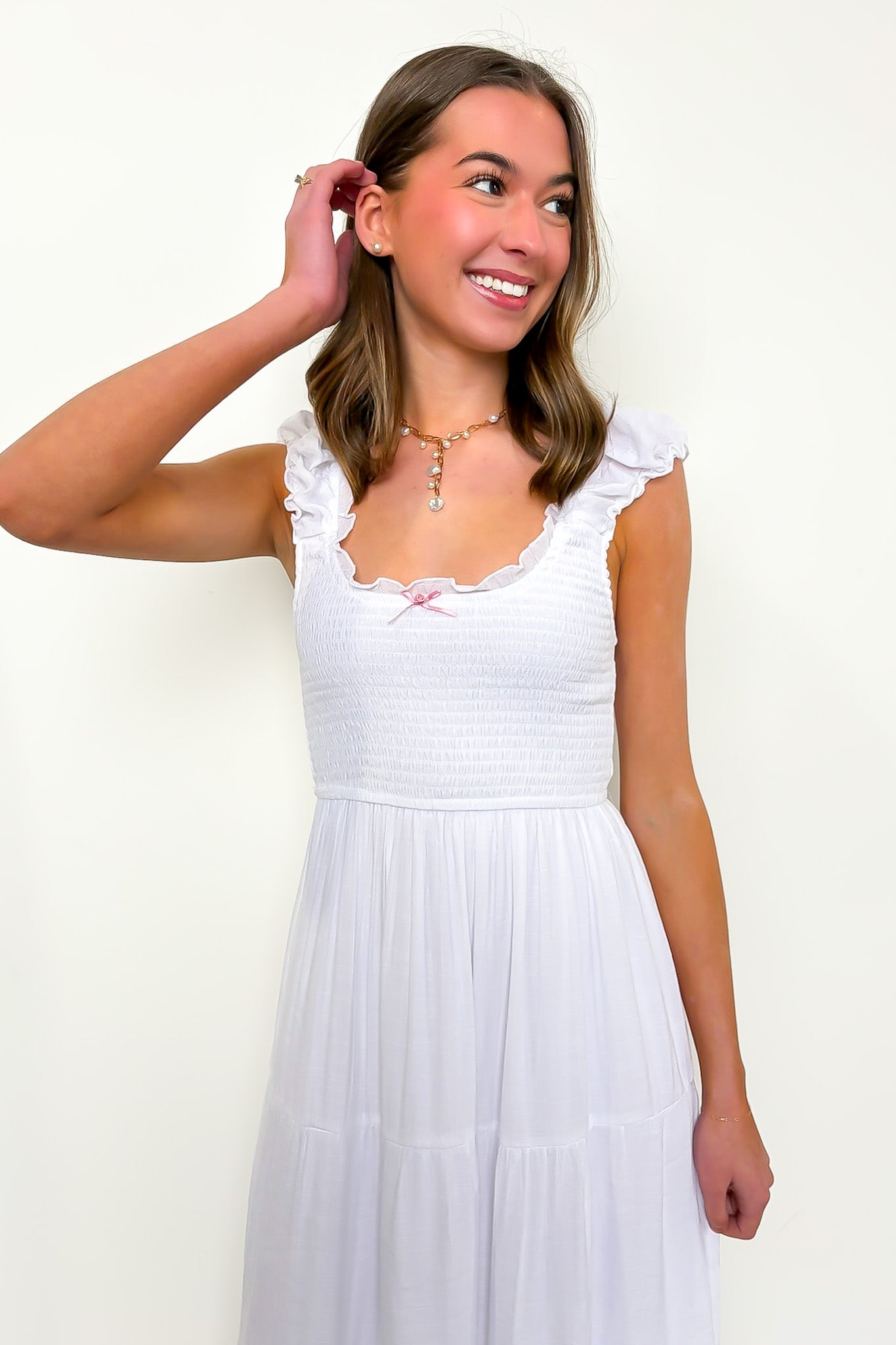 Sunspell Smocked Maxi Dress