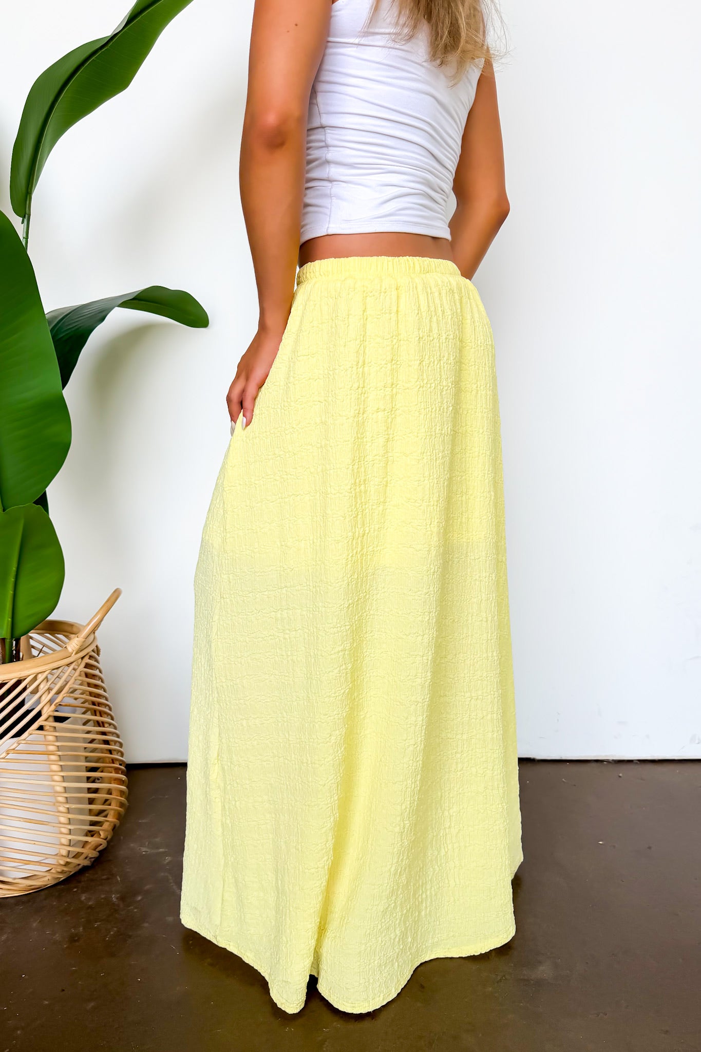 Sunwashed Crinkle Gauze Maxi Skirt - Madison and Mallory