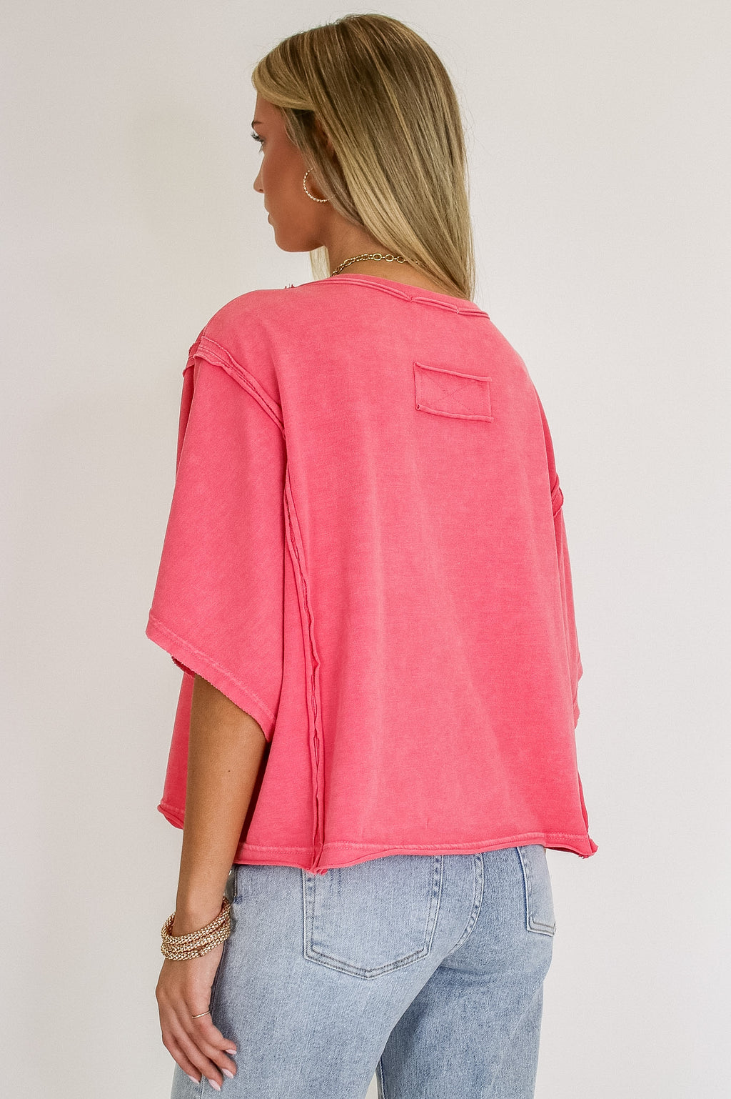 Sunwashed Mineral Boxy Tee - Madison and Mallory