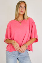 Sunwashed Mineral Boxy Tee - Madison and Mallory
