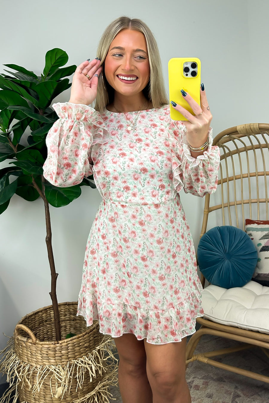  Sweet Impulse Floral Ruffled Dress - FINAL SALE - Madison and Mallory