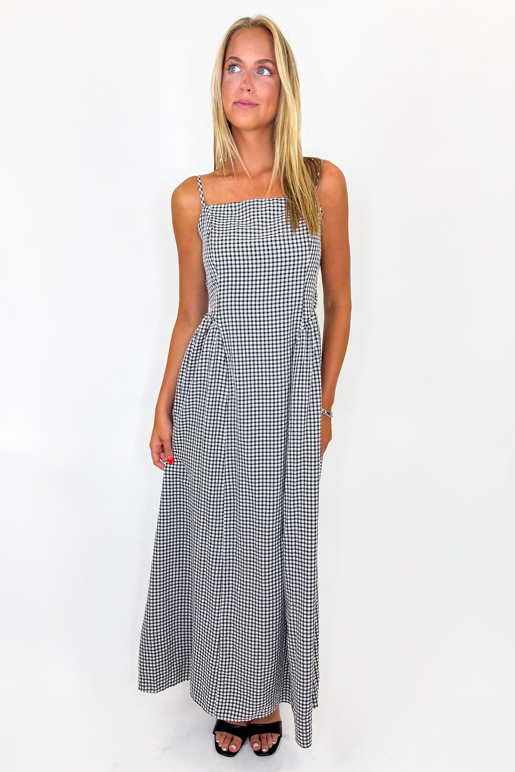 Sweet Check Gingham Maxi Dress - Madison and Mallory