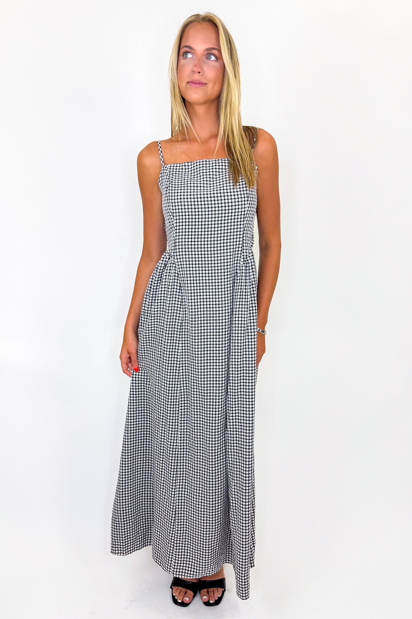 Sweet Check Gingham Maxi Dress - Madison and Mallory