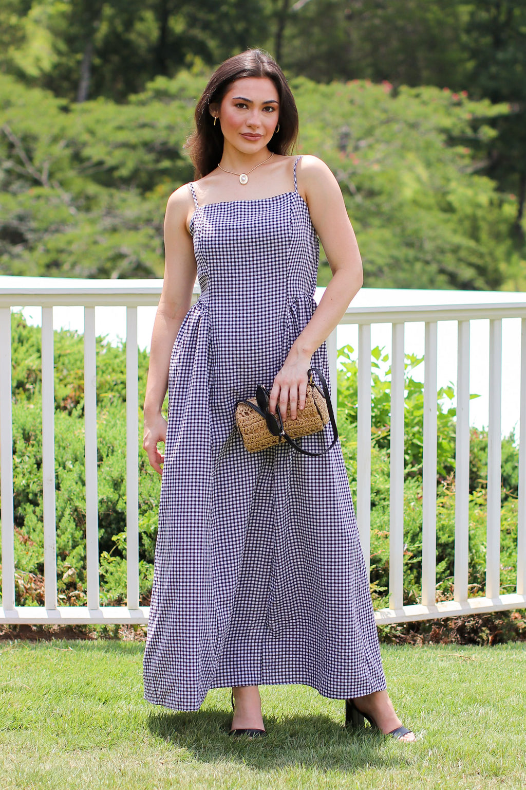 Sweet Check Gingham Maxi Dress - Madison and Mallory