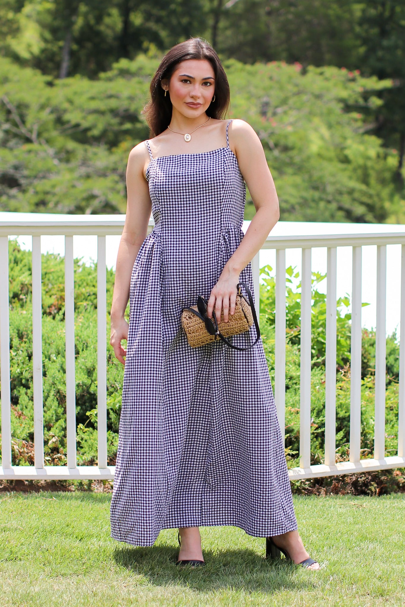 Sweet Check Gingham Maxi Dress - Madison and Mallory