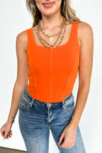 Sweet and Spicy Soft Corset Tank Top - FINAL SALE - Madison and Mallory