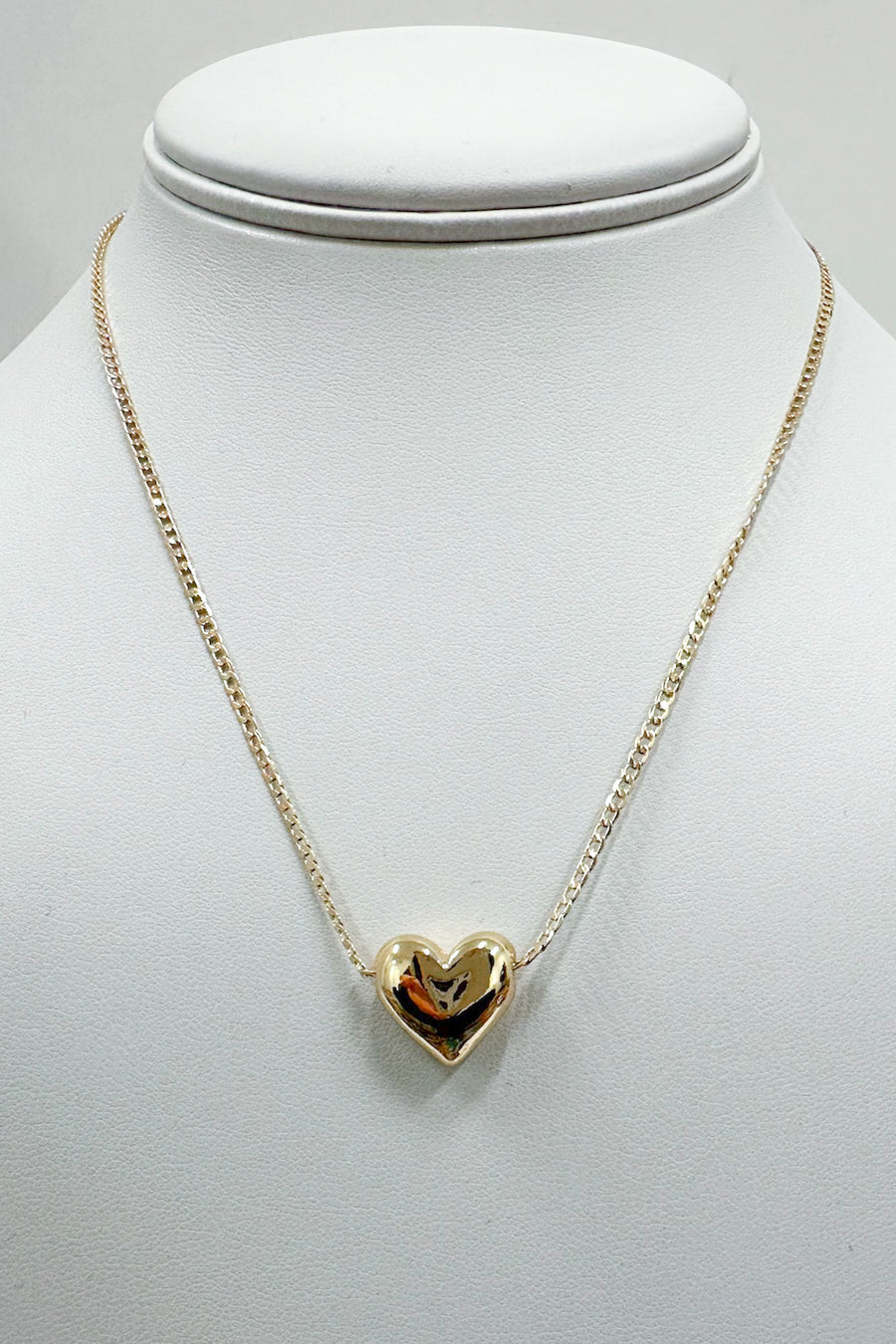 Gold Sweetest Thing Movable Heart Charm Necklace - Madison and Mallory