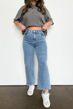 Syndi High Rise Bootcut Crop Jeans - FINAL SALE - Madison and Mallory