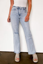Tailor 90's Vintage Super High Rise Flare Jeans - FINAL SALE - Madison and Mallory