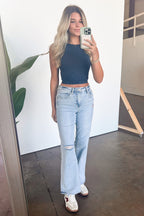 Tailor 90's Vintage Super High Rise Flare Jeans - FINAL SALE - Madison and Mallory