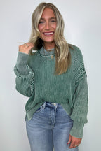 Tara Washed Side Slit Knit Sweater - BACK IN STOCK - Madison and Mallory