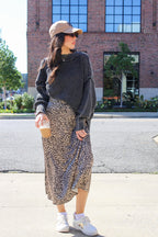 Tara Washed Side Slit Knit Sweater - Madison and Mallory