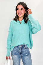 Tara Washed Side Slit Knit Sweater - BACK IN STOCK - Madison and Mallory
