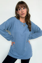 Taryn Ribbed Knit Puff Sleeve Top - FINAL SALE - Madison and Mallory