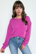 Taryn Ribbed Knit Puff Sleeve Top - FINAL SALE - Madison and Mallory