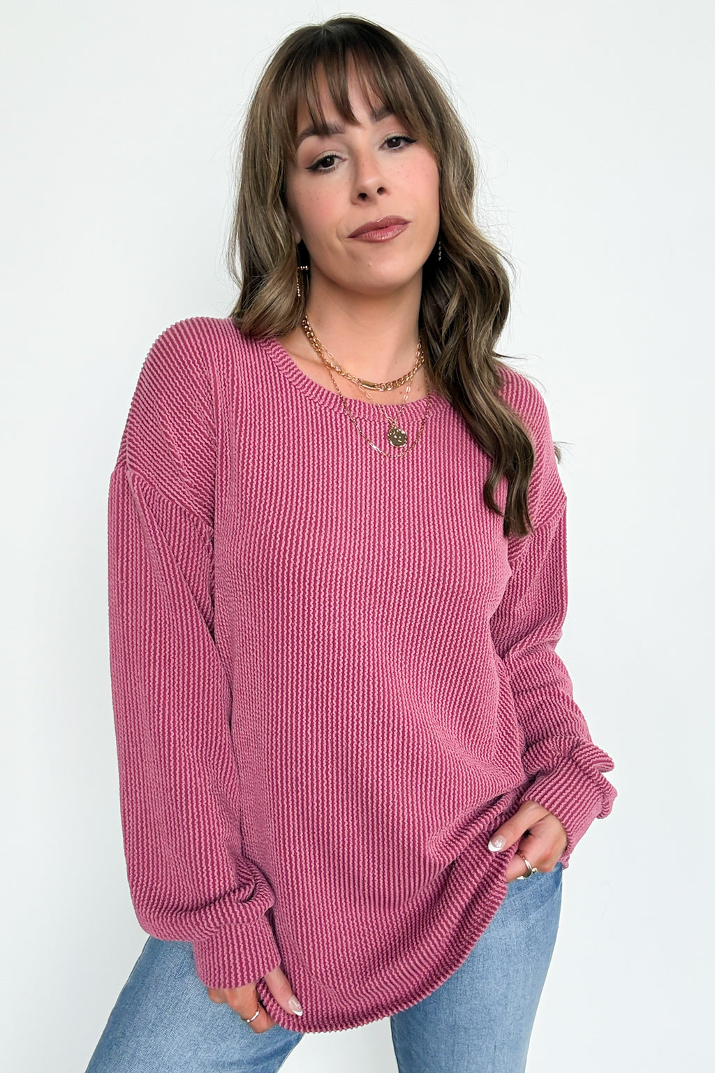 Taryn Ribbed Knit Puff Sleeve Top - FINAL SALE - Madison and Mallory