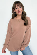 Taryn Ribbed Knit Puff Sleeve Top - FINAL SALE - Madison and Mallory