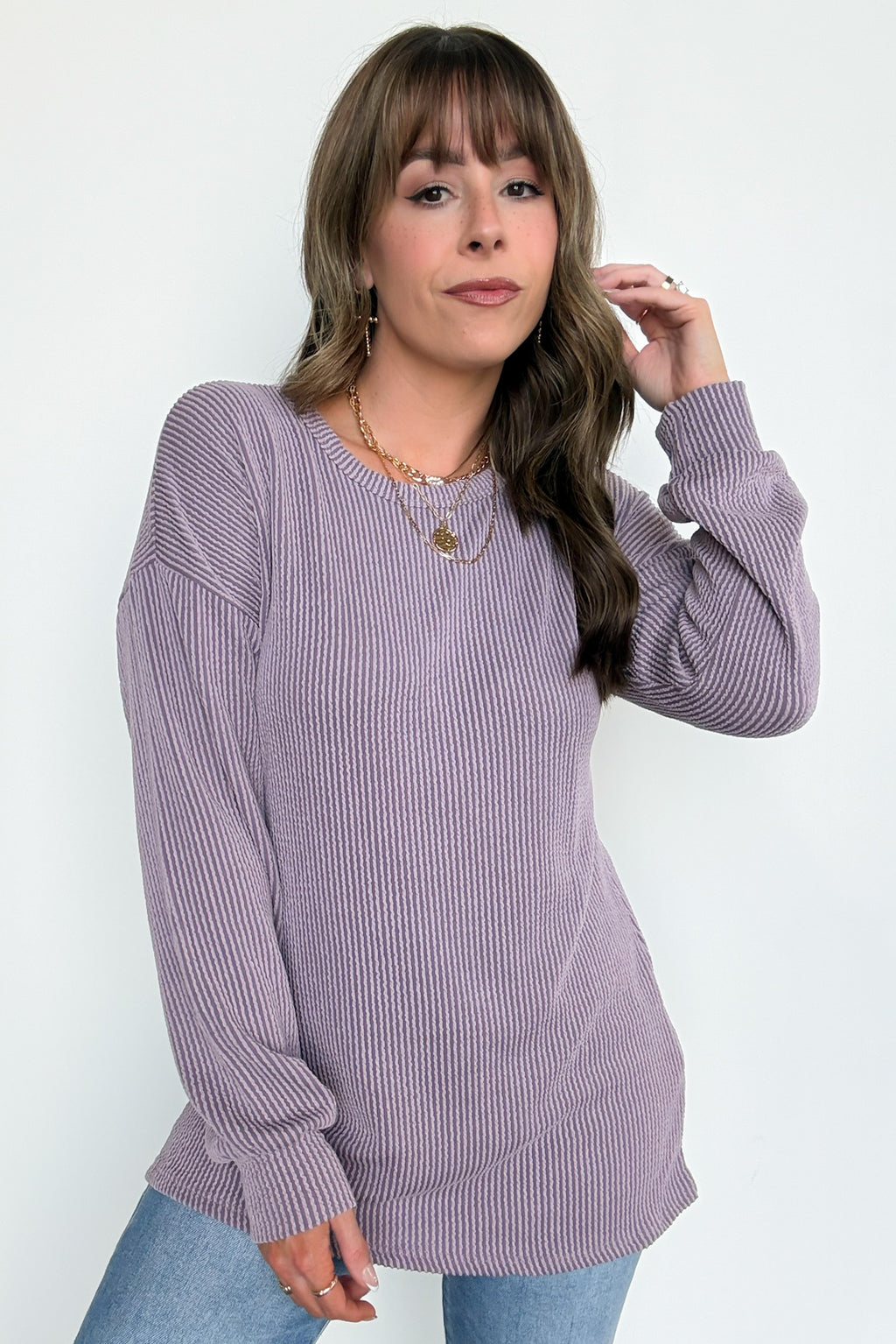 Taryn Ribbed Knit Puff Sleeve Top - FINAL SALE - Madison and Mallory