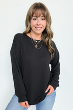 Taryn Ribbed Knit Puff Sleeve Top - FINAL SALE - Madison and Mallory