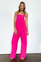 Terrific Timing Button Sling Wide Leg Jumpsuit - Madison and Mallory