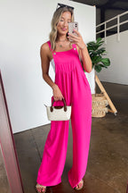 Terrific Timing Button Sling Wide Leg Jumpsuit - Madison and Mallory
