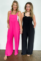 Terrific Timing Button Sling Wide Leg Jumpsuit - Madison and Mallory
