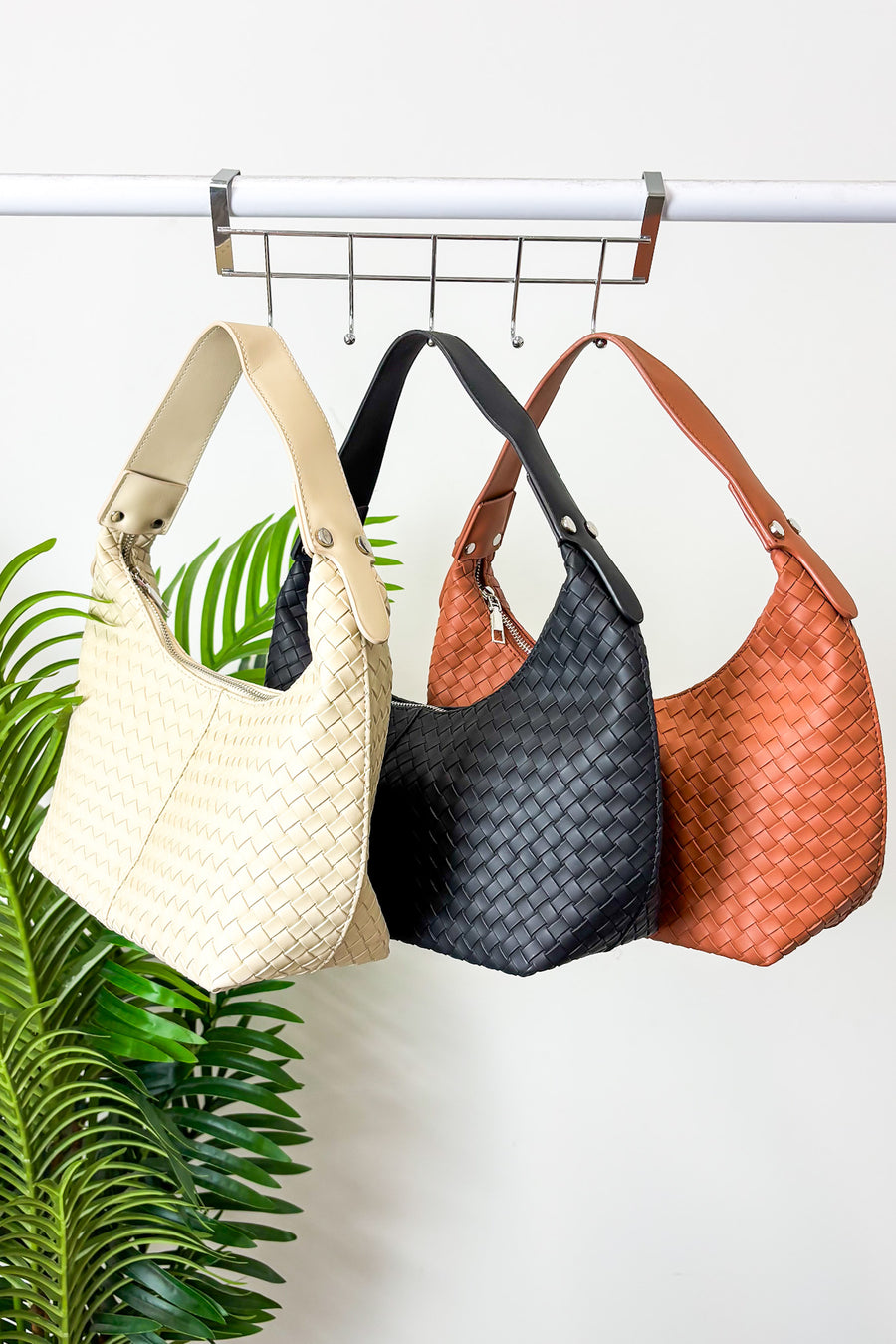 Textured Tempo Woven Weave Underarm Shoulder Bag - Madison and Mallory
