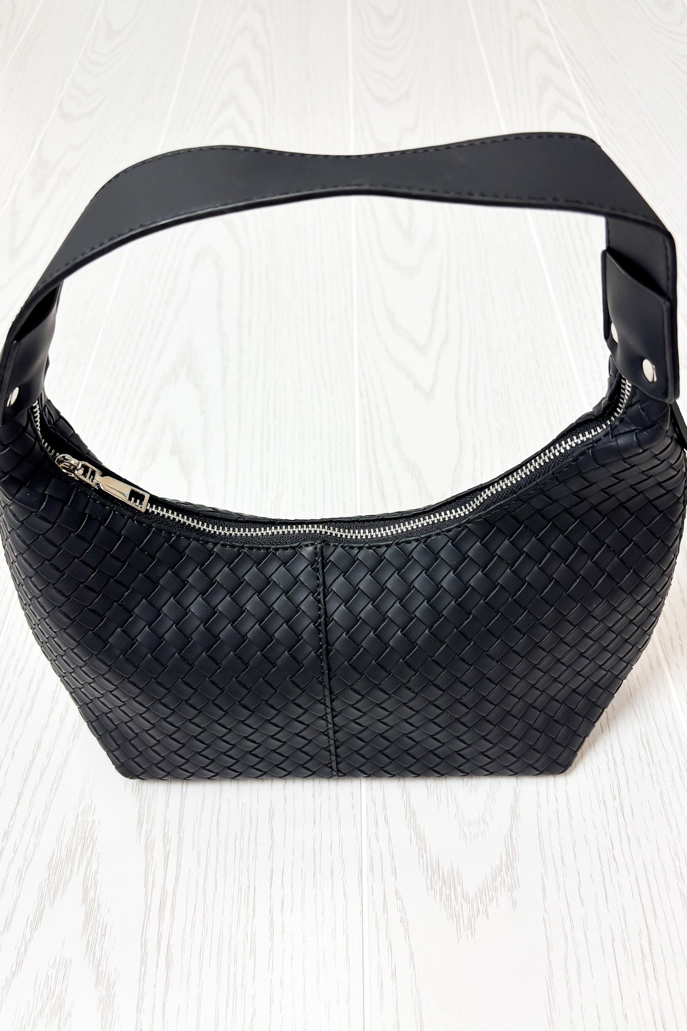 Textured Tempo Woven Weave Underarm Shoulder Bag - Madison and Mallory