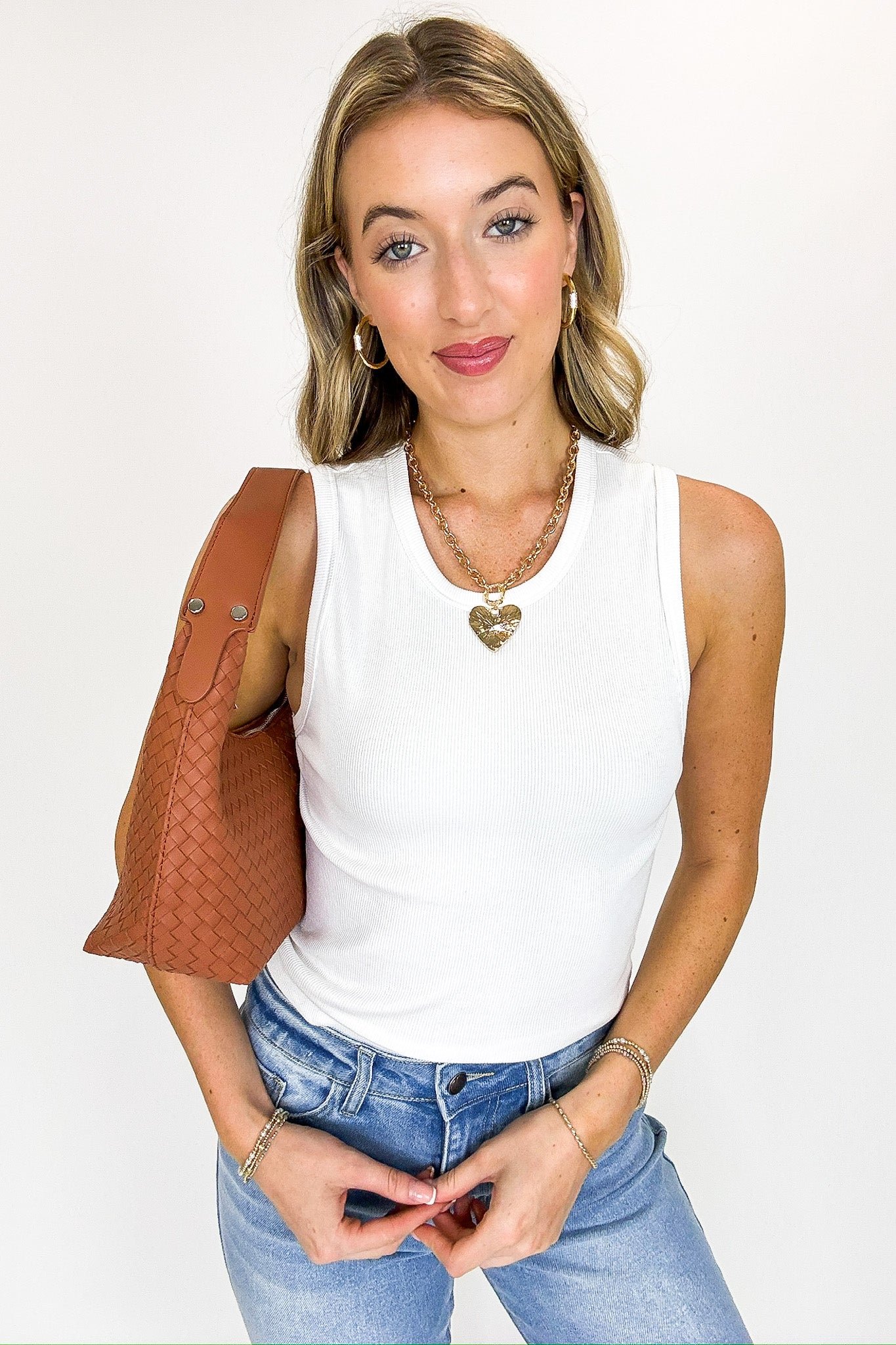 Textured Tempo Woven Weave Underarm Shoulder Bag - Madison and Mallory