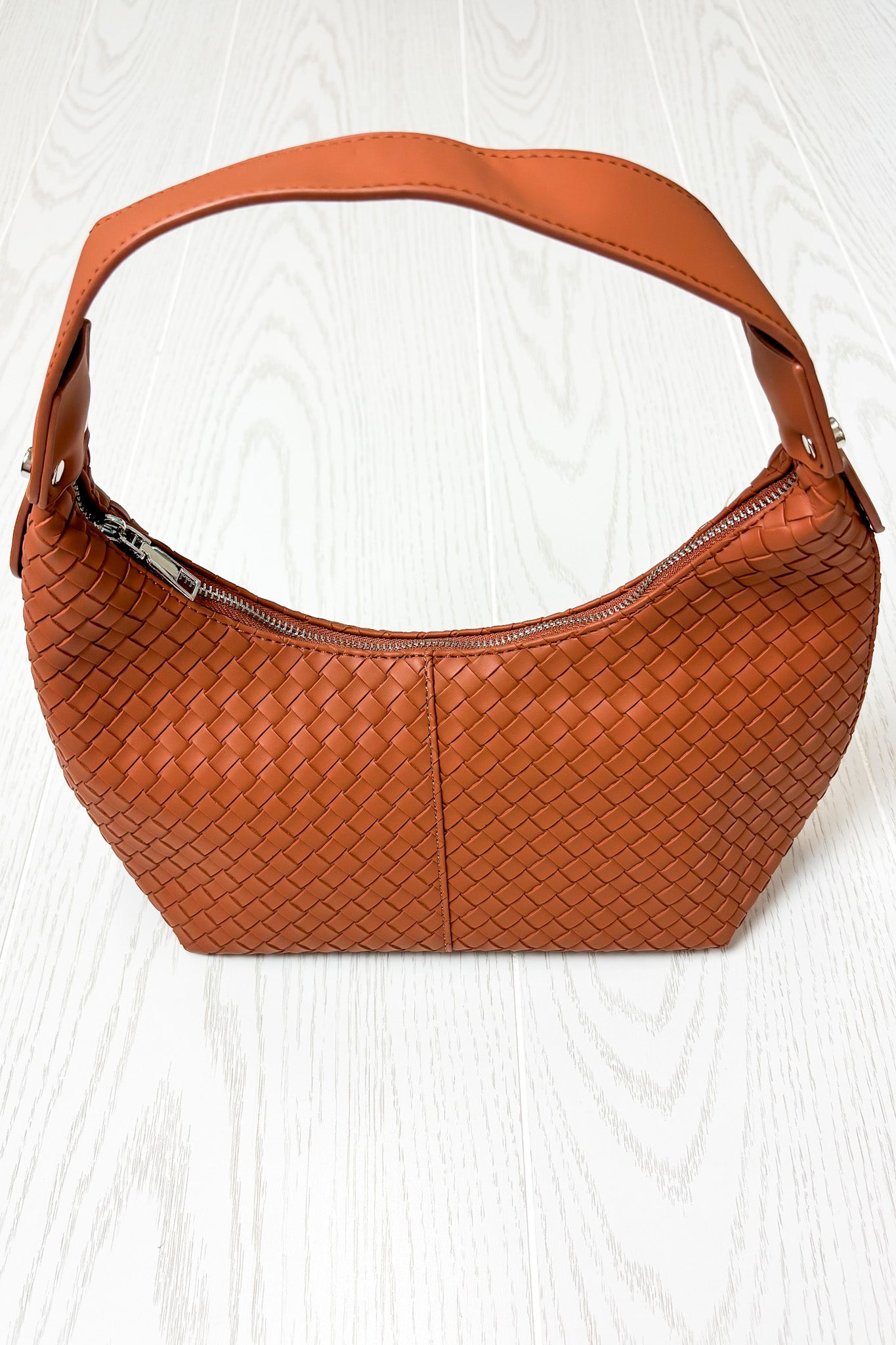 Textured Tempo Woven Weave Underarm Shoulder Bag - Madison and Mallory