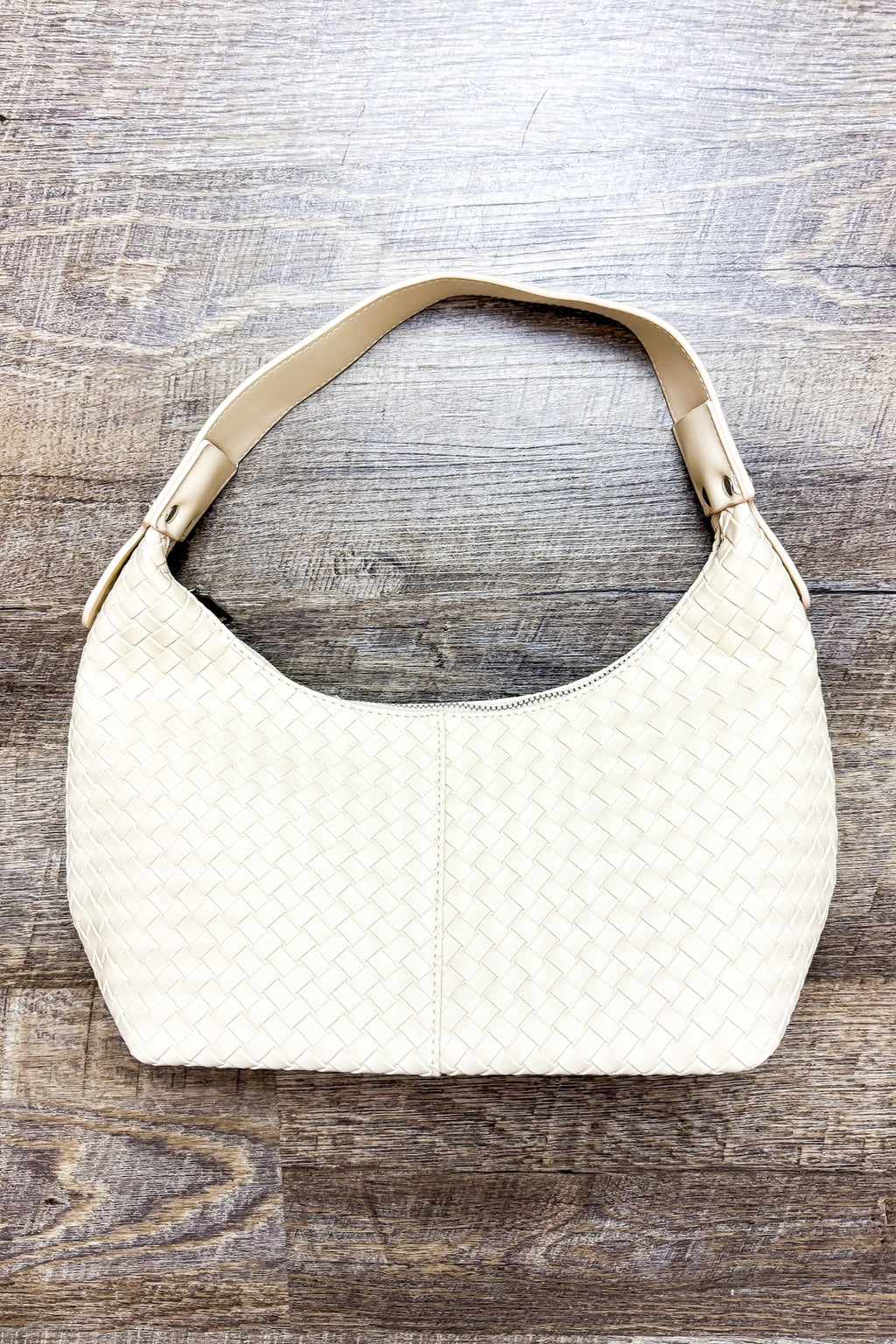 Textured Tempo Woven Weave Underarm Shoulder Bag - Madison and Mallory
