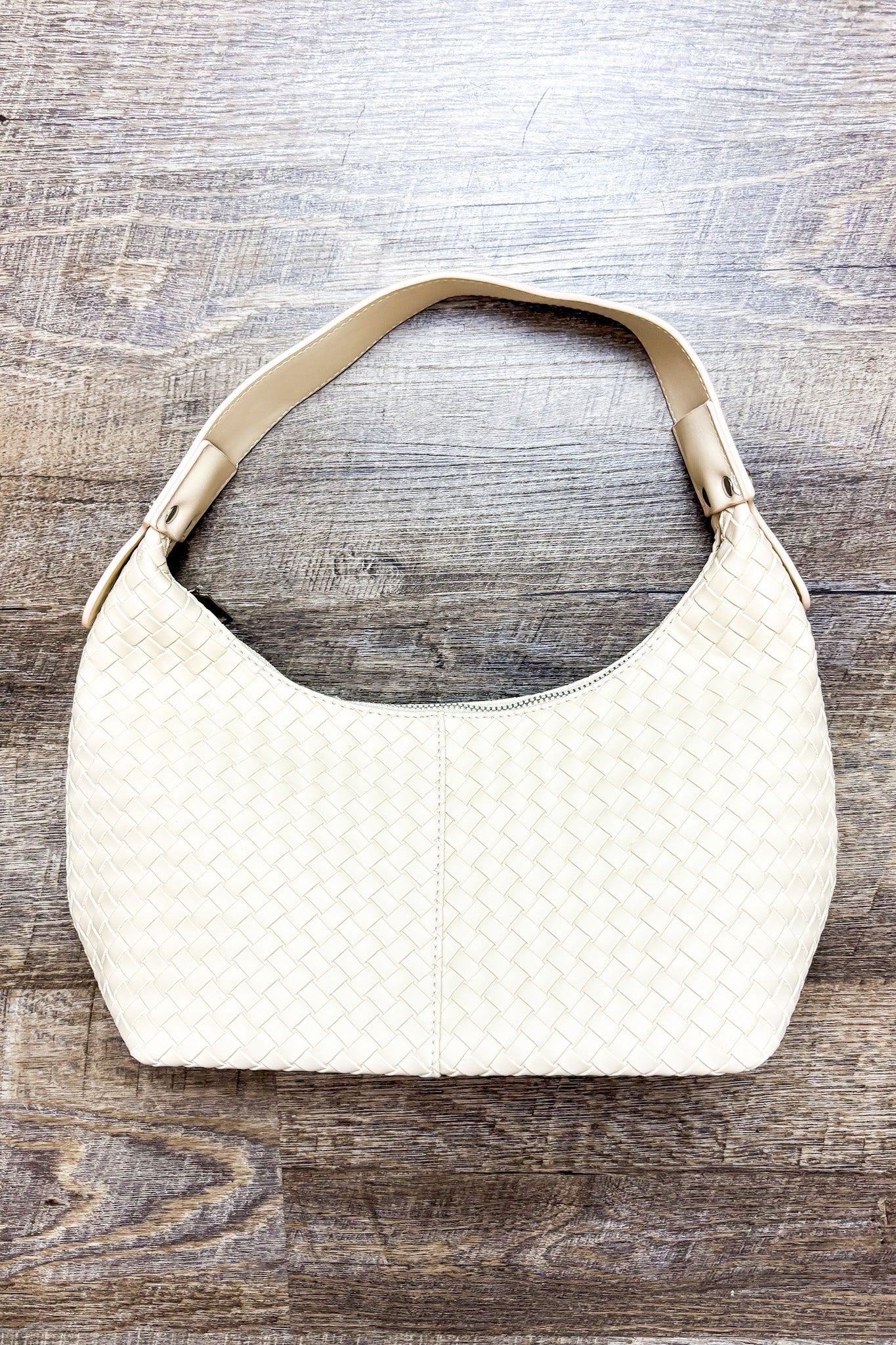 Textured Tempo Woven Weave Underarm Shoulder Bag - Madison and Mallory