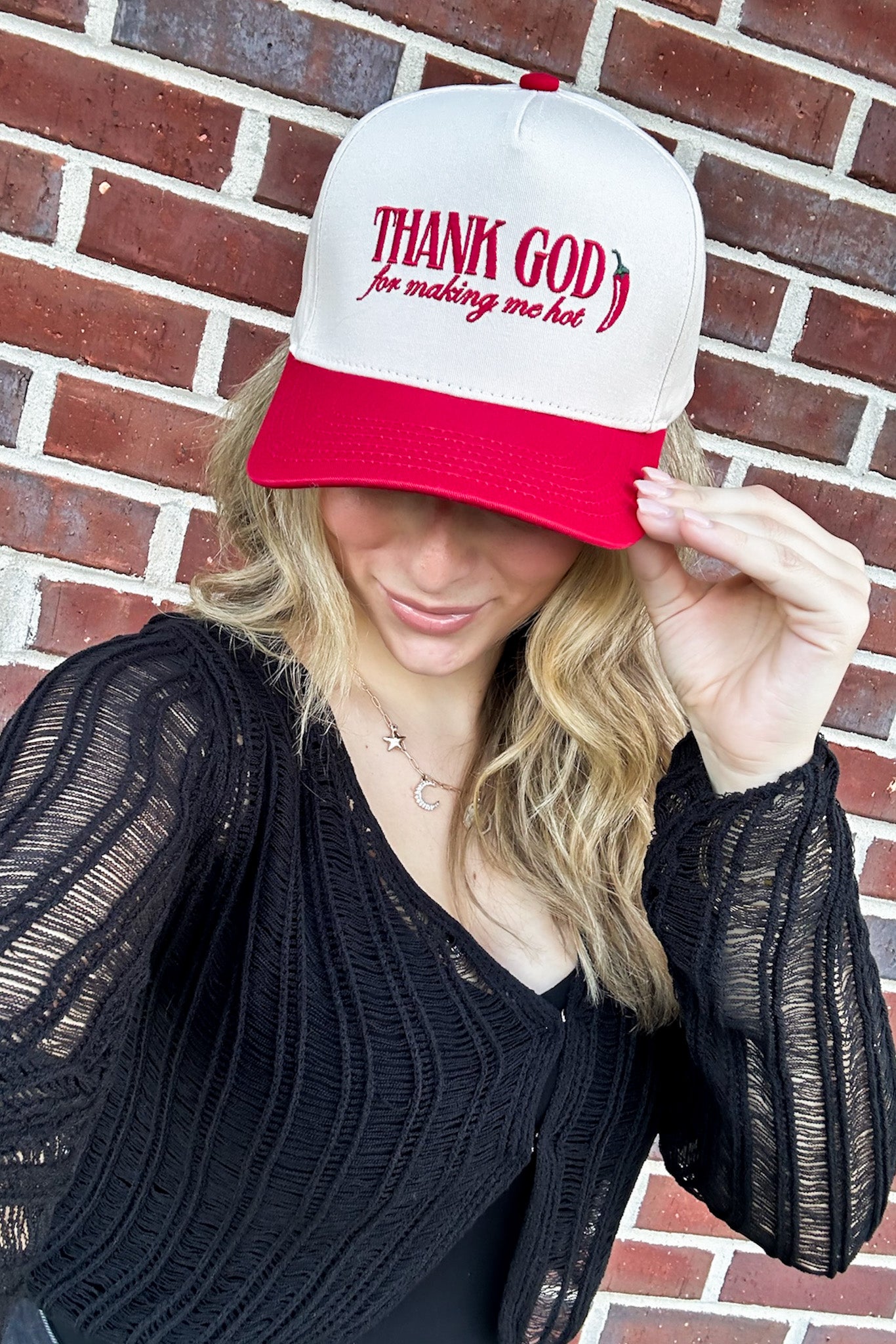  Thank God Graphic Snapback Hat - Madison and Mallory