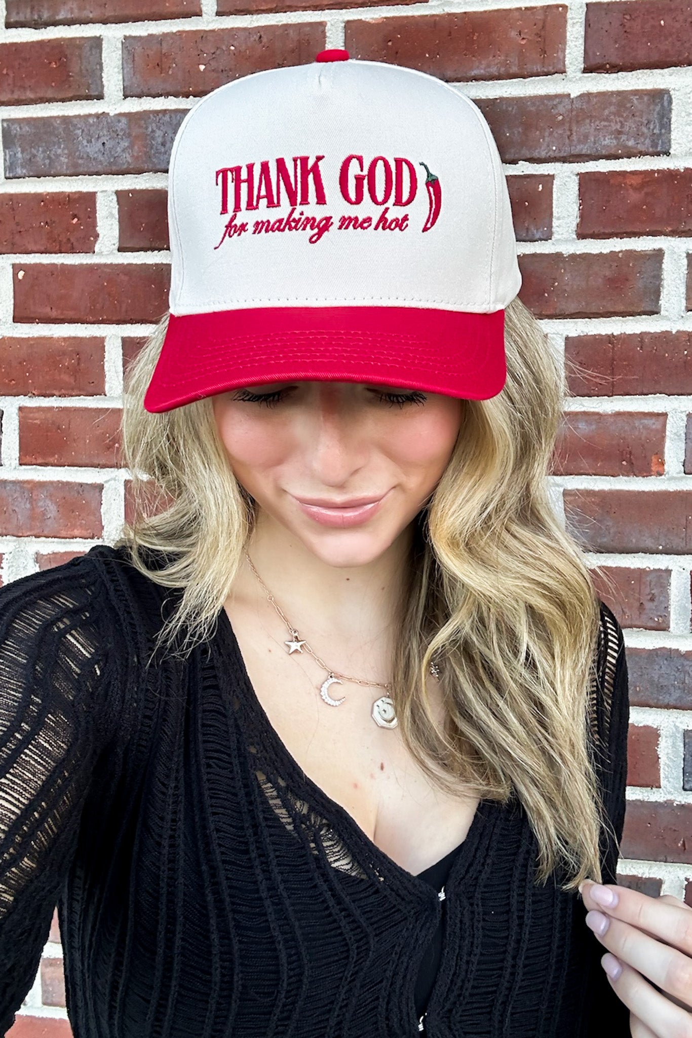  Thank God Graphic Snapback Hat - Madison and Mallory