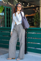 The Check Study Gingham Plaid Pleated Pants