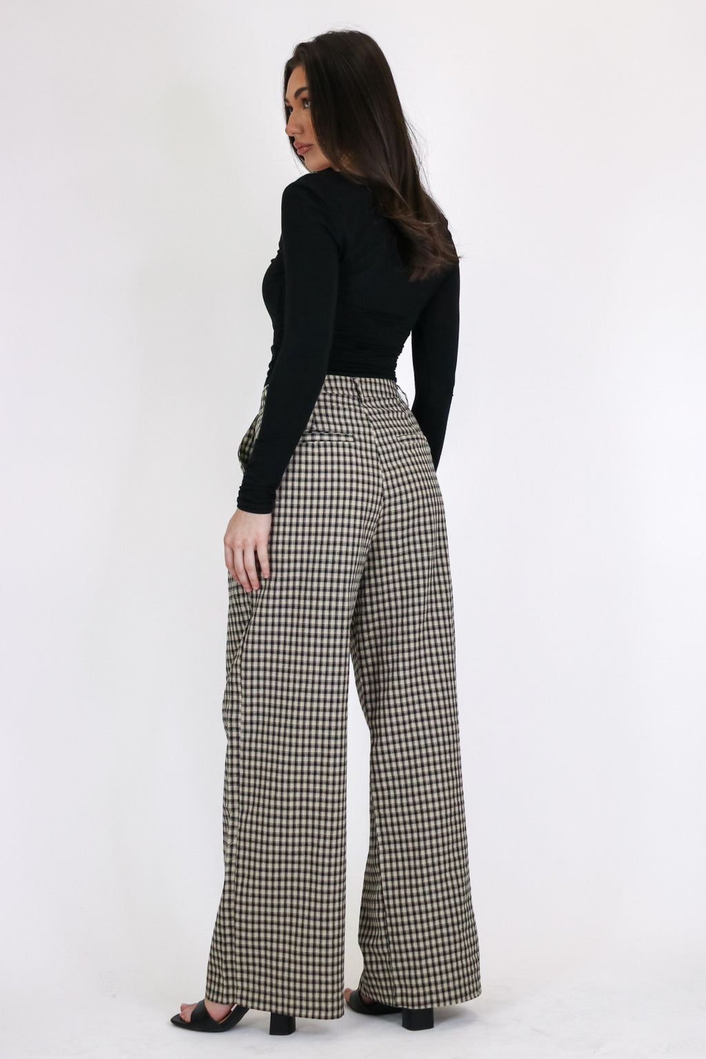 The Check Study Gingham Plaid Pleated Pants