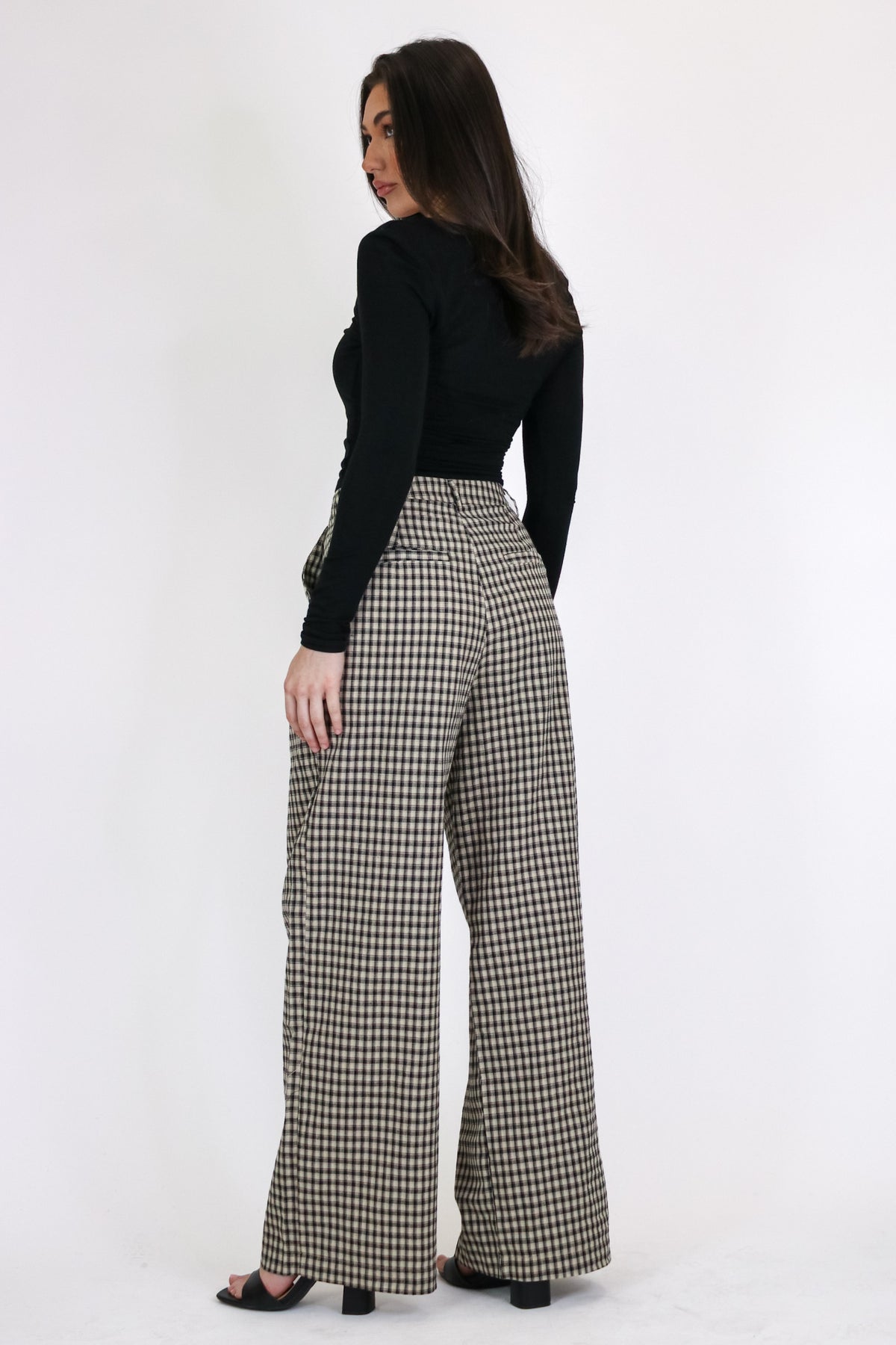 The Check Study Gingham Plaid Pleated Pants