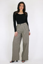 The Check Study Gingham Plaid Pleated Pants