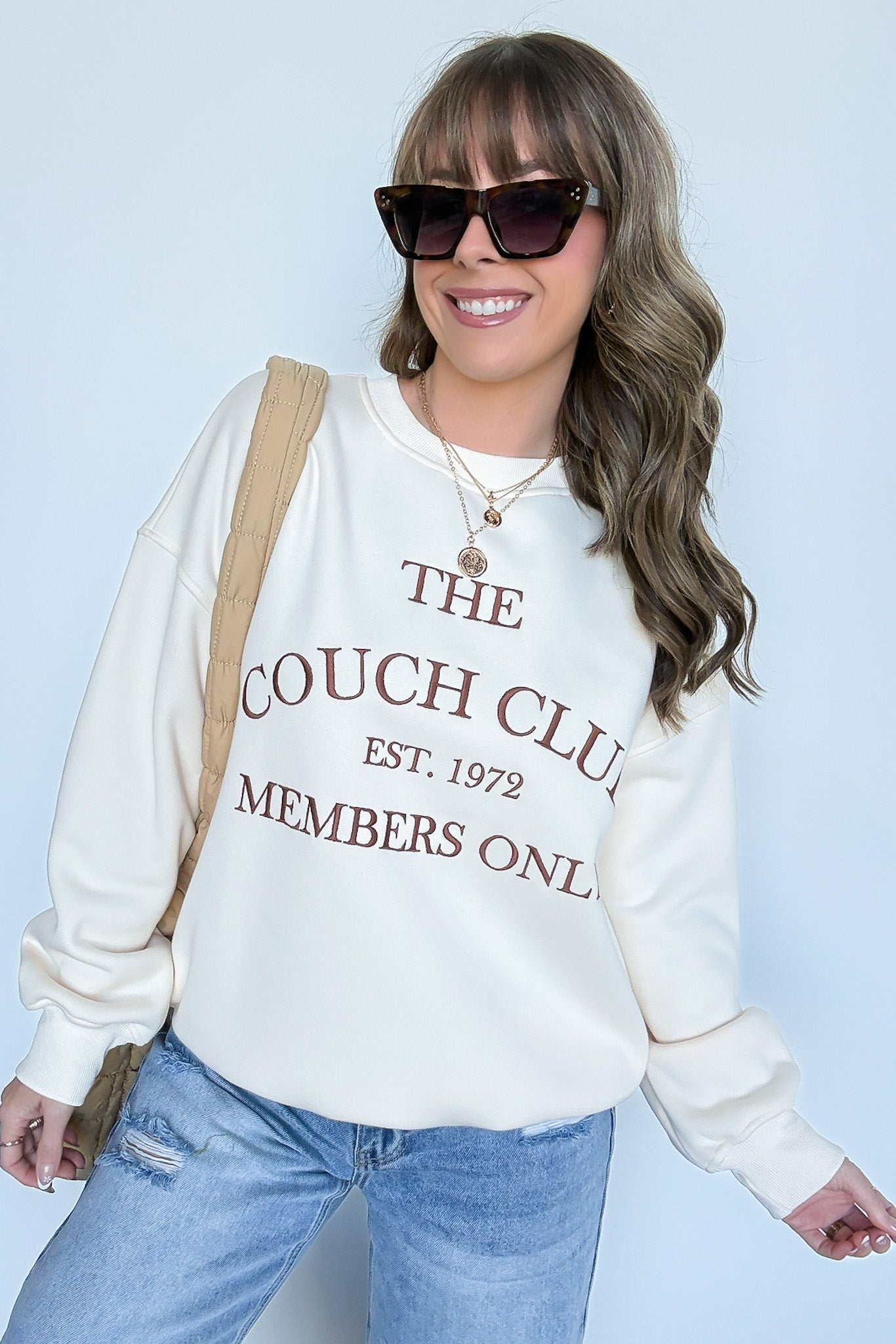  The Couch Club Graphic Pullover - Madison and Mallory